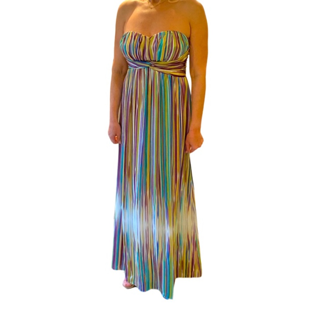 Jessica Simpson multicolor gown